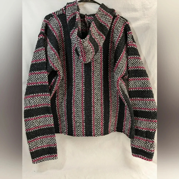 Baja Joe's hoodie , black/white/pink , size S - Picture 4 of 8